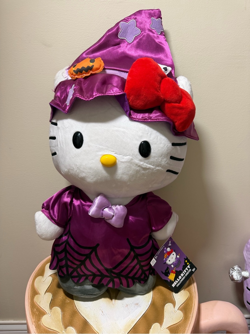 Hello Kitty Halloween Purple Dress Witch Greeter